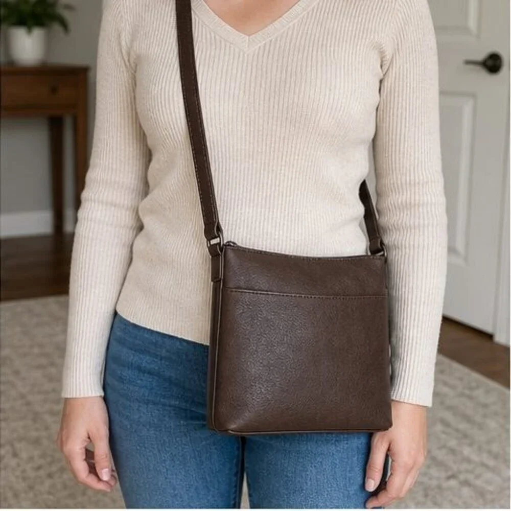 Espresso Vegan Leather Bag